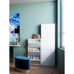 Balta metalinė batų spintelė caruso (kare design) nepažeista