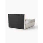 Светло-серая кровать Continental (Oberon) 180x200