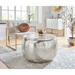 Pyöreä alumiininen sohvapöytä (Lomme)