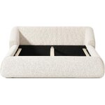 Light Beige Upholstered Bed (Sofia) 180x200