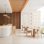 Bēša akustiskais telpas aizslietnis (Stone Path) 120x180