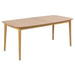 Vaaleanruskea jatkettava ruokapöytä montreux (actona) 90x180-220 kosmeettisia virheitä