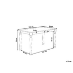 Белый деревянный обеденный стол (кари) 180х90