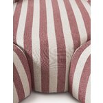 Striped Corner Sofa (Striped Fabric Black)