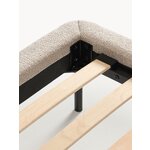 Beige Upholstered Bed (A)200x200