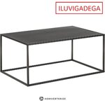 Black metal coffee table (neptune) severe beauty flaws