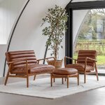 Nahkainen nojatuoli Datsun (suoraan Gallerystä) kosmeettisella vialla