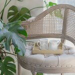 Серый поднос с гребешком