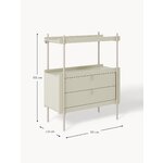 Light beige shelf with cabinet (rio)