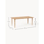 Light Brown Solid Wood Dining Table (Archie) 200x100