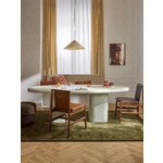 White oval dining table (anaya)