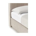 Dark beige continental bed (oberon) 140x200