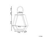 Candle lantern golden (corsica)