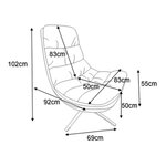 Smėlio spalvos fotelis „Costa“