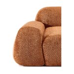 Terrakotta Teddy-Boucle Mooduldiivan (Wolke)