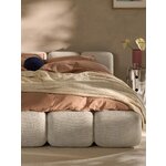 Light Beige Upholstered Bed (Tayla) 200x200