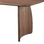 Rudas valgomojo stalas „Curvi“