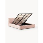 Light Pink Upholstered Bed (Cloud) 140x200