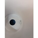 Travertīna dizaina galda lampa (carla) ar skaistuma trūkumiem