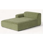 Green velvet corner sofa module (melva)