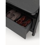 Black Solid Wood Floor Rack (Libby)