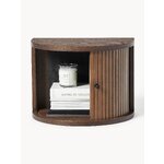 Brown wall-mounted bedside table (calary) complete
