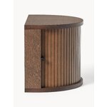 Brown wall-mounted bedside table (calary) complete