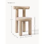 Beige Upholstered Chair (Calan)