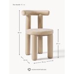 Beige Upholstered Chair (Calan)