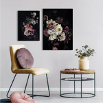 Musta Raamiga Seinapilt Floral Bouquet 2 (Malerifabrikken)