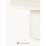 White Oval Dining Table (Saya) 200 x100