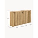 Light brown solid wood shoe cabinet (Albany)