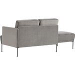 Grey Velvet Sofa (Fluente)