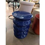 Синий круглый журнальный столик (illy) с изъяном