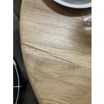 Обеденный стол круглый светло-коричневый (нелли) d=115 с косметическими дефектами