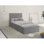 Gray bed frame 100x200cm intact