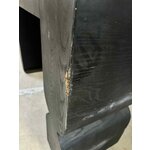 Musta muotoilu konsolipöytä kaareva (karkea muotoilu)