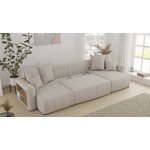 Light gray sofa bed with shelf (Napoli) (copy)