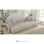 Žalia U formos sofa-lova su lentyna (solero u) (kopija)