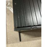 Juoda medžio masyvo spintelė „Avourio“ (medinė)