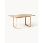 Light brown extendable dining table (calla) 90x120-160 whole
