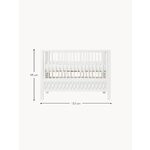 White solid wood baby bed harlequin (cam cam copenhagen) intact