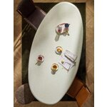 White oval dining table (anaya)