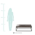 Musta-harmaa sohvapöytä Ellis (Temahome)