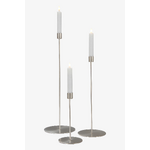 Chrome candlestick 3 pcs in a set (elsy)