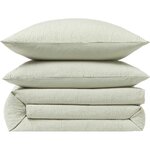 Light Beige Patterned Cotton Duvet Cover (Leonora) 240x260