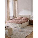 Light Beige Upholstered Bed (Dream) 140x200