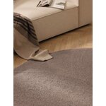 Dark Beige Round Wool Rug (Eleni)D=120