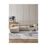 Lengva didelė modulinė sofa su pufu (Lennon) 327 cm