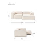 White Modular Corner Sofa (Lennon)